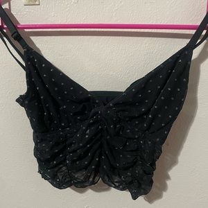 Colsie black , glittery bralette brand new , never worn
